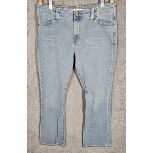 Levis 525 Boot Cut Jeans Womens Size 14L 14 Long Blue Light Wash Denim Western